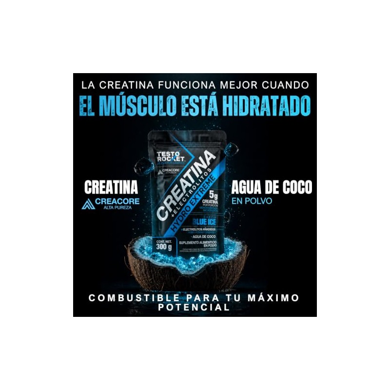 Creatina Monohidratada Micronizada Electrolitos Magnesio Potasio Vitaminas Agua Coco Creatine