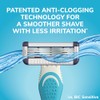 BIC EasyRinse Sensitive Anti-Clogging Mens Disposable Razors, 6 Count