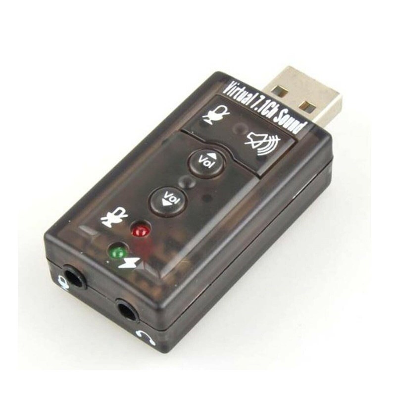 AYMBH USB-SOUND7 Portable USB Sound Card Adapter with Virtual 7.1