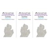 The Scented Castle 3 Pack Coconut Bay Scented Michigan Shape