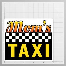 Roadtrip Humor: Hilarious Driving Decal Sticker Collection (Mom's Taxi)
