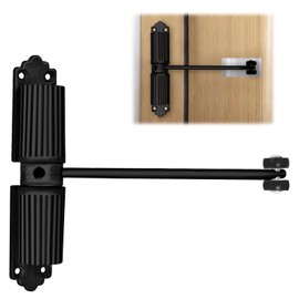 Yowmina Door Closer - Automatic Door Closer Adjustable Commercial & Residential for Bedroom/Storm/Home, Easy Install (Black)