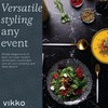Vikko Salad Plate, Set of 6 Glass Plates, 8.5 Inch