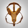Pechera Ajustable Grande De Cuero C/fieltro