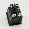Double Rocker Switch 6-Pin 250V 16A/AC Red Rocker Illuminated On/Off