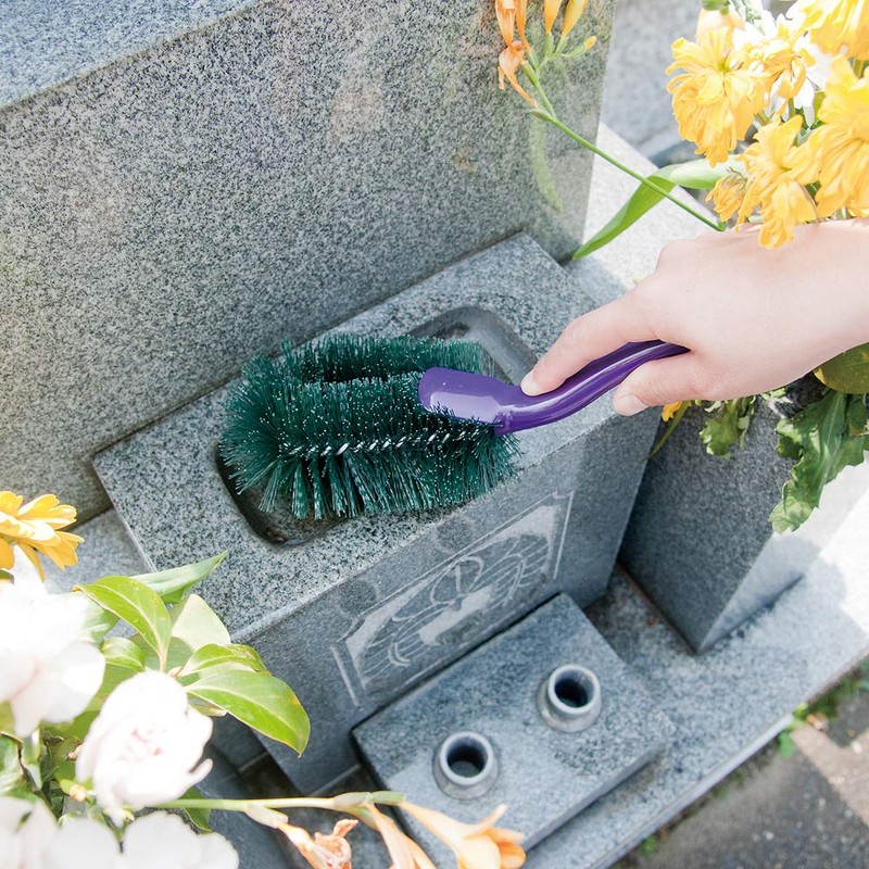 Azuma Brush, Tombstone Corner Washing Brush, Total Length: Approx. 28