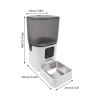 Unbranded Smart Pet Feeder: 6L Auto Feed Dispenser for Dogs/Cats,