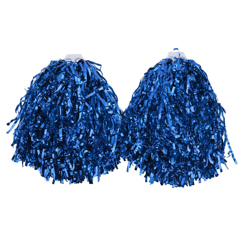 2PCS Cheerleading Pom Poms with Hard Handle Handheld Party Shakers