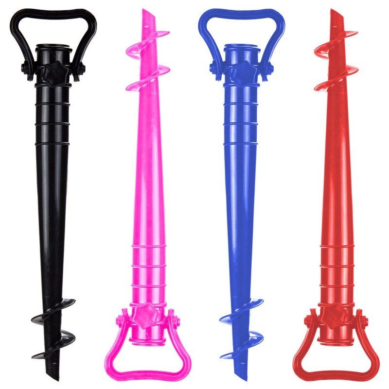 Sol Coastal Plastic Beach Umbrella Sand Anchor, Rust-Free and Sized