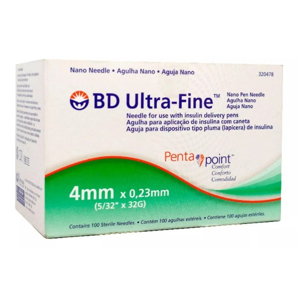 BD Set 200pz Agujas 32g X 4mm Bd Ultrafine Insulina