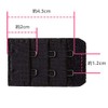 Emefeel Bra Extension Hooks, Size Adjustment, Extension Hooks, 2 Rows