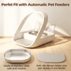 2 Bowls Stainless Steel Bowl Set for Automatic Microchip Pet