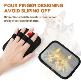 1 PCS Pet Hair Remover Glove,Electrostatic Pet Hair Removal,Reusable Cat & Dog Hair Removal for Couch,Furniture,Clothing & Bedding,Carpet,Car Seat...Lint Mitt for Pet Hair,Upgraded Fur Remover Tool