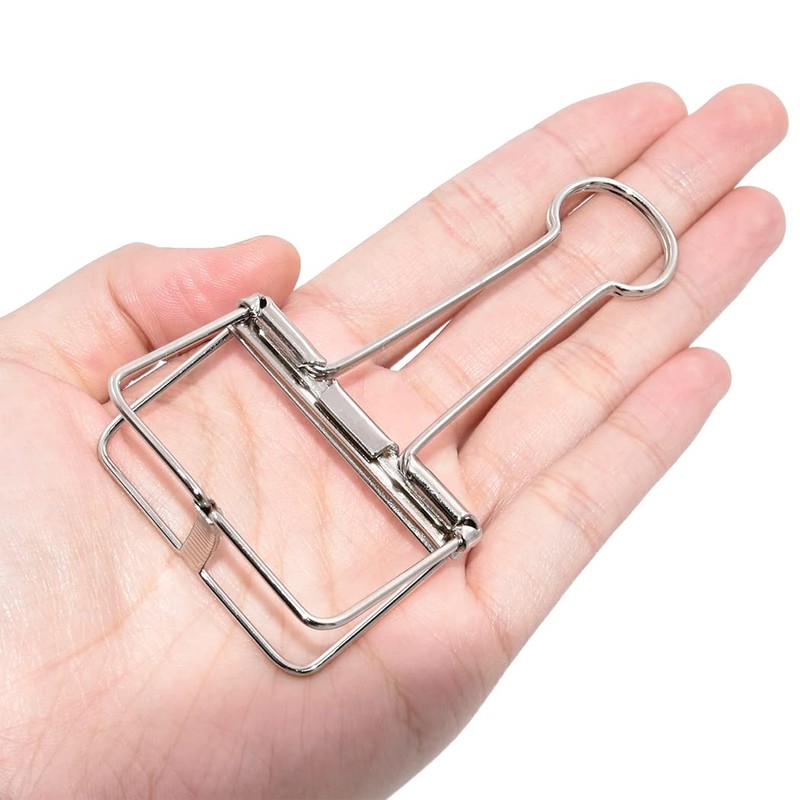 Extra Large Binder Clips 2 Inch, Big Paper Clamps Silver