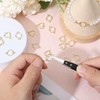 CHGCRAFT 40Pcs 2 Styles Open Back Bezel Charms Pendants Heart
