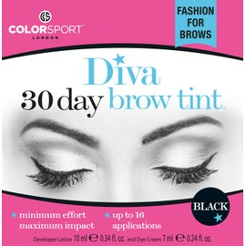 COLORSPORT DIVA 30 DAY BROW TINT Black