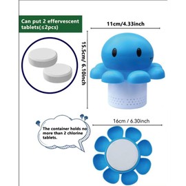 Pool Floater, Floater for 2 * 3'', Idea for Spa, Hot Tub &,Fountain, Inflatable & Above-Ground Pool