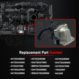 A4720108262 Crankcase Ventilation Separator with Gasket Fit for Freightliner Trucks, Compatible with 2010-2025 Detroit DD13/DD15 & Mack MP8 Engines, Replace # A4720104262 A4720102862 A4720105262