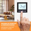 Digital Flush-Mounted Thermostat Black 8 cm Screen Diagonal for Drive