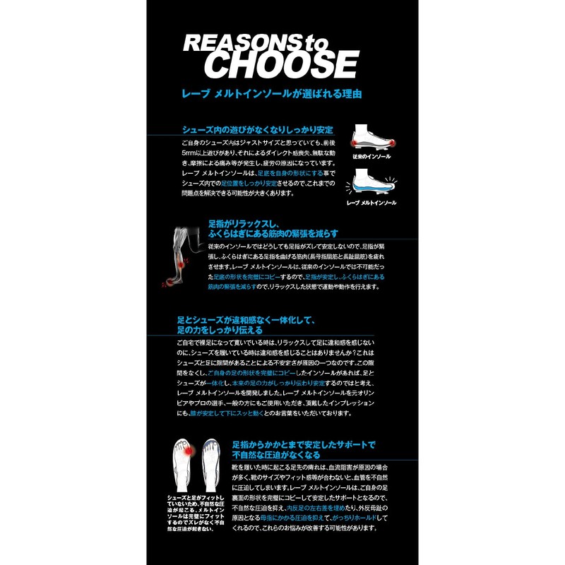 Reve Melt Insole, Double Fit Construction, Bicycle Competition Model, Road