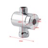 T-Adapter Shower Arm 3 Way Plating Faucet, Shower Diverter Valve,