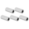 PATIKIL 3/8"-16 UNC 304 Stainless Steel Hex Coupling Nuts, 5Pcs