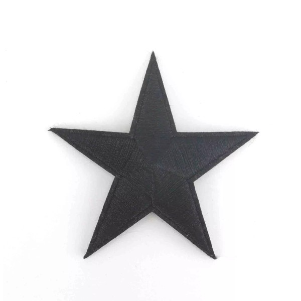 Unbranded black Star Patch Night Sky Craft Emblem Embroidered Iron