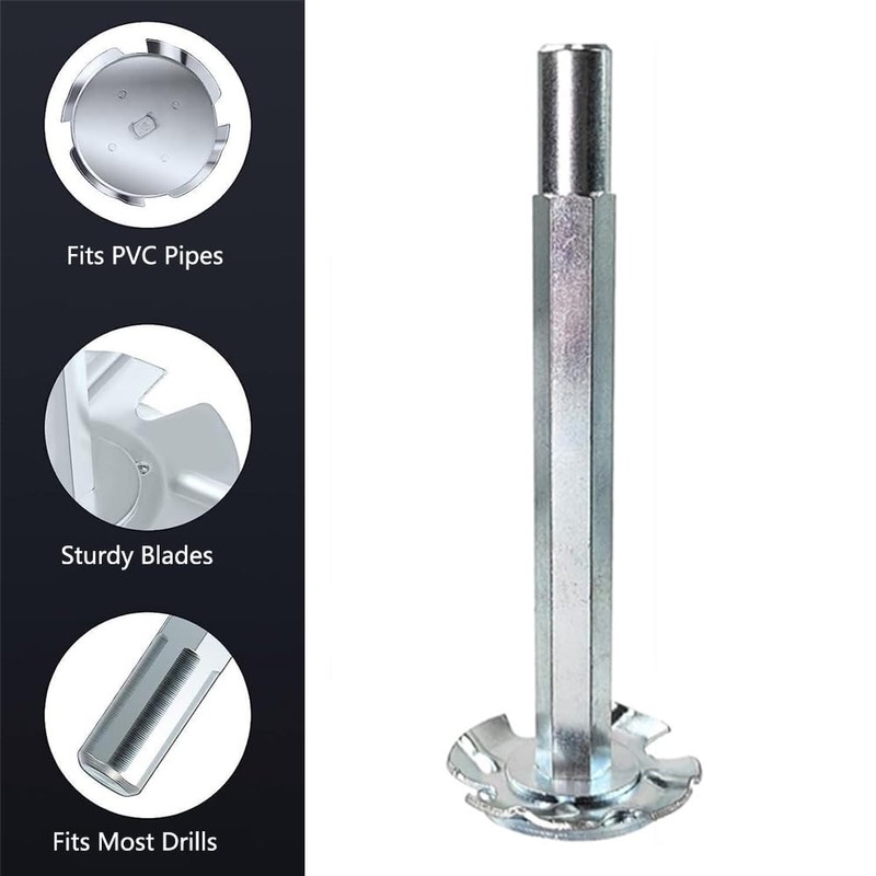 PVC Pipe Reamer, 1" Plumbing Fitting Saver Bit Socket HSS