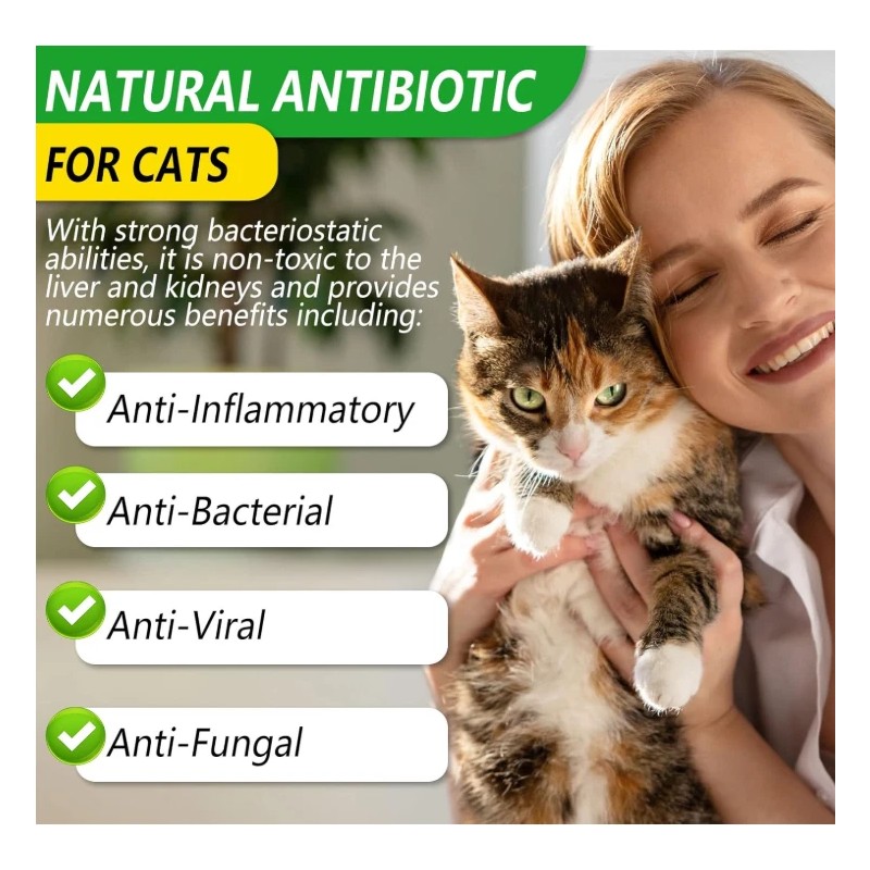 ALIVO 2 oz Natural Antibiotic Cats Pet Supplement Supports Immune