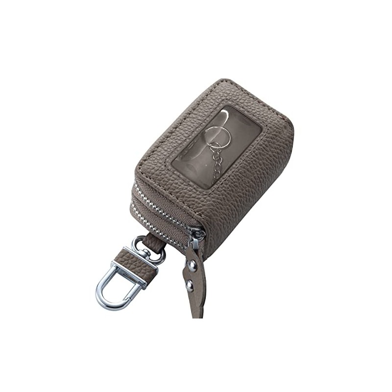 AWESOME(オーサム) スマートキーケース クリア窓付きダブルファスナータイプ オリーブ ASK-CMW010 -