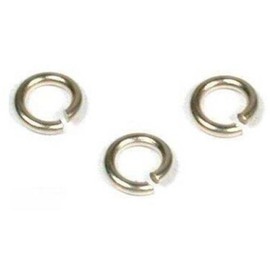 3 14K White Gold Jump Rings for Chain or Charm Pendant 22 Gauge