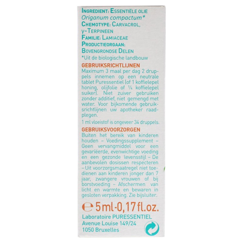 Puressentiel Organic Essential Oil - Origen Compact Oregano For Unisex