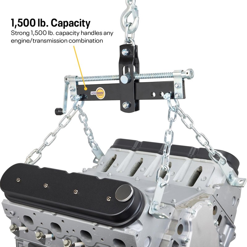 Adjustable Tilt Four-Point Chain Mount Engine Leveler, 1500 Lb.