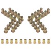 AOMIKITSTU Rivet Nuts 25pcs, 1/2-13 Threaded Rivet, Flat Head Threaded