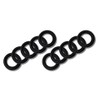 TentSpares - Universal 18mm Inner Tent & Tri-Guy 'O' Rings, Tent Suspension, Flysheet, Tent accessories, Plastic, Black (Pack of 4)