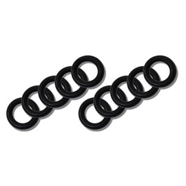 TentSpares - Universal 18mm Inner Tent & Tri-Guy 'O' Rings, Tent Suspension, Flysheet, Tent accessories, Plastic, Black (Pack of 4)