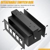 Okerny Rocker/Toggle Switch Box - 5 Gang Switches Installation housing