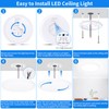 MOONSEA 24 W LED Ceiling Light Flat, 3 Colours, 3000