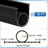 MYFAMIREA Garage Door Seals Bottom Rubber 10FT Weather Stripping Seal