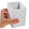 Mikinona Pencil Holder Organizer Unique Angled Design Stylish Pu Storage