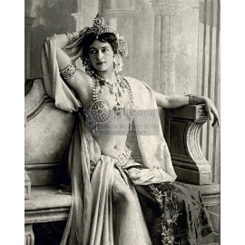 MATA HARI CONVICTED GERMAN SPY EXOTIC DANCER EXECUTED BY FRANCE WW1 8X10 PHOTO