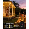 Solar Rope Lights Outdoor, 2 Packs Total 144FT 400LED Solar
