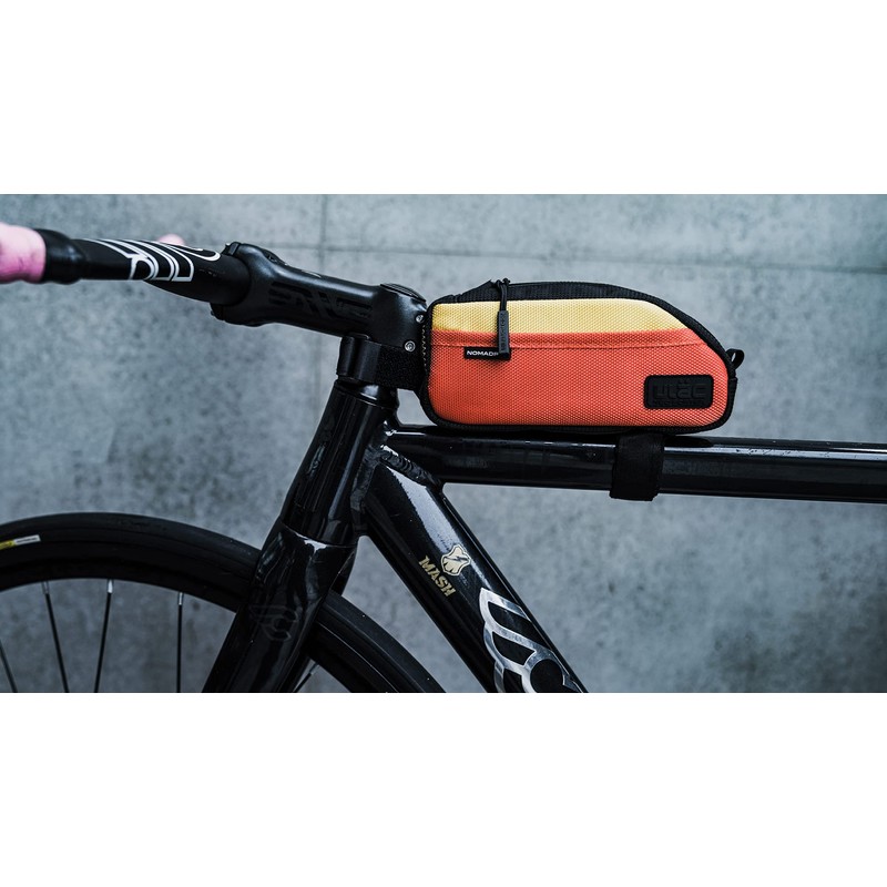 ULAC NOMADPAK: TREKKING 0.9L Top Tube Bag (Black-Orange)