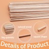 Benvo 100 Pieces Balsa Wood Sticks Square Wooden Dowels Unfinished