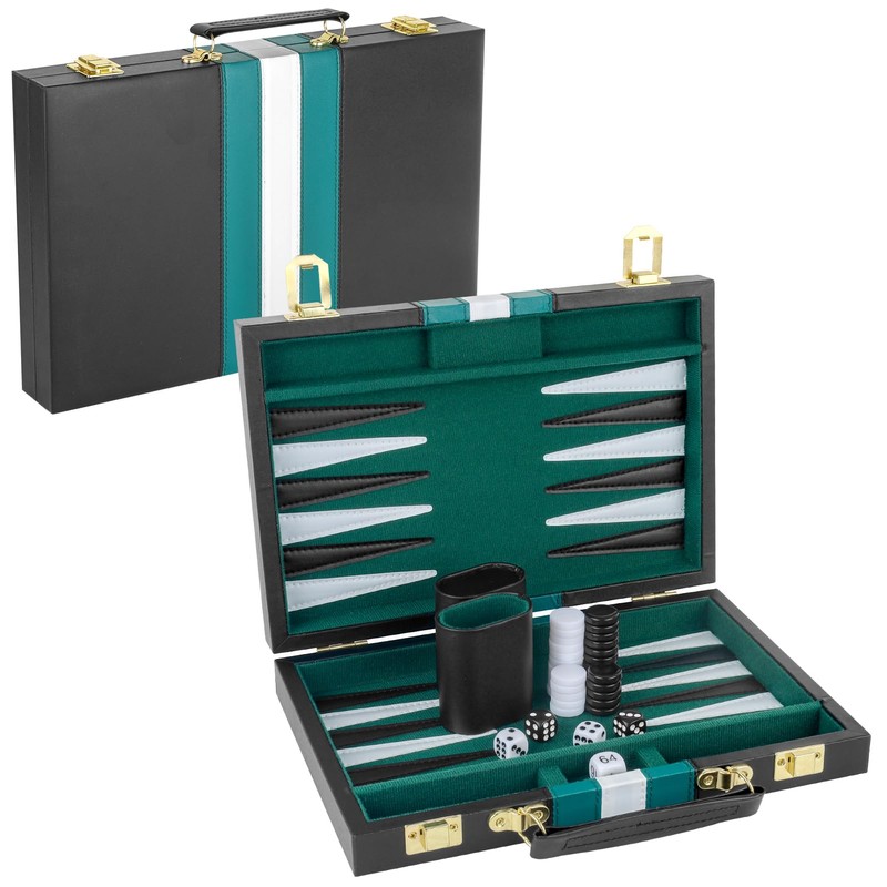 RERIVER Backgammon Set 2 Players Classic Backgammon Sets for Adults