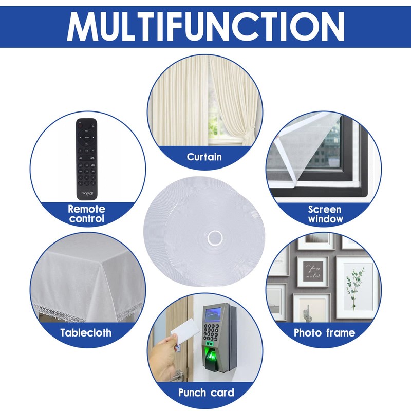 Nurkul 2 Inch x 30 Feet White Self Adhesive Hook