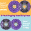 8 Pack Strip Discs Stripping Wheel for Angle Grinder,Paint Rust