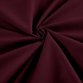 New Creations Fabric & Foam Inc, 60" Wide Premium Light Weight Poly Cotton Blend Broadcloth Fabric (Burgundy 628, 1 Yard)