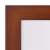 Gallery Solutions with 8"x8" Flat Walnut Frame - Square Tabletop