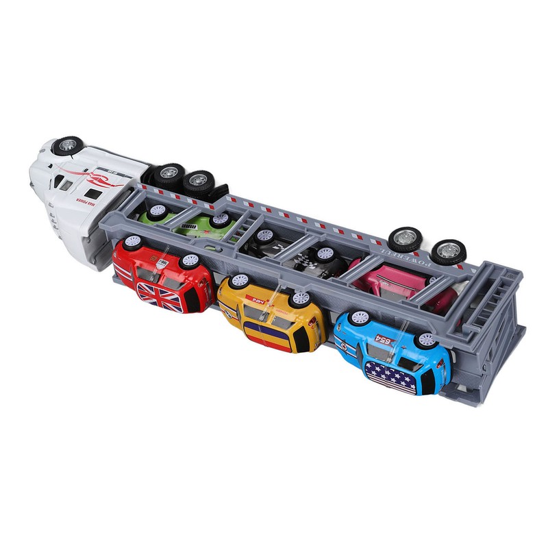 1:48 Carrier Truck Toy Model Alloy Detachable Six Car Kids